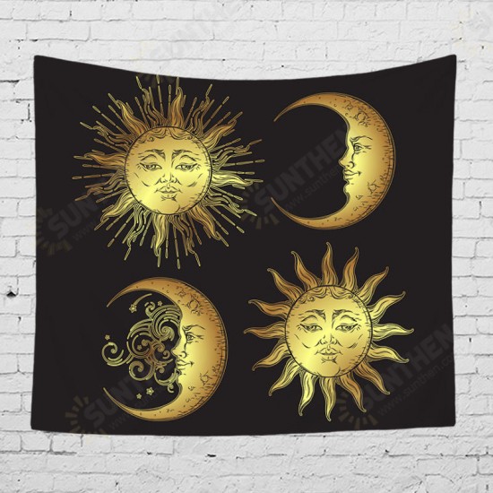 Vintage Bohemian Tarot Sun Pattern Tapestry Living Room Bedroom Wall Hanging Tapestry Art Decorations