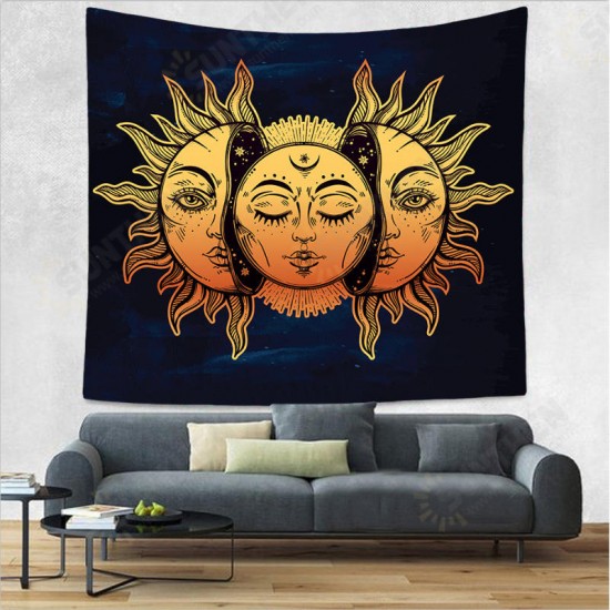 Vintage Bohemian Tarot Sun Pattern Tapestry Living Room Bedroom Wall Hanging Tapestry Art Decorations