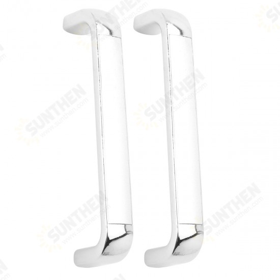 2Pcs Modern Simple Pull Handle Cabinet Wardrobe Door Drawer Knob Hardware Chrome