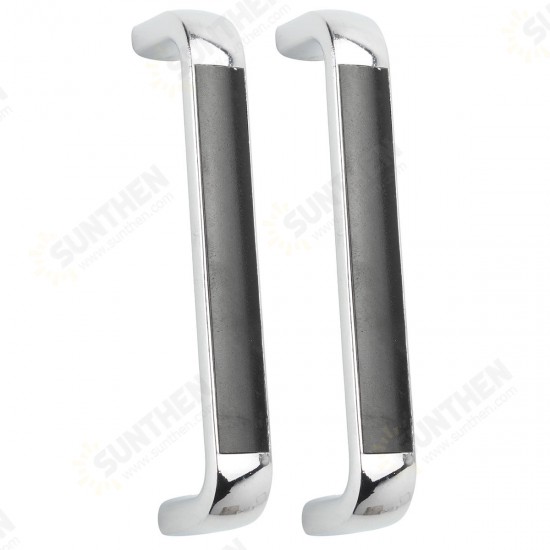 2Pcs Modern Simple Pull Handle Cabinet Wardrobe Door Drawer Knob Hardware Chrome