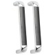 2Pcs Modern Simple Pull Handle Cabinet Wardrobe Door Drawer Knob Hardware Chrome