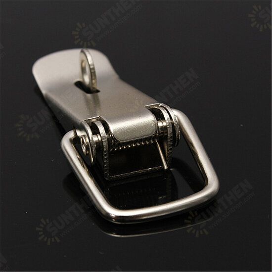 4PCS Case Box Chest Spring Stainless Tone Lock Toggle Latch Catch Clasp