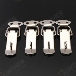 4PCS Case Box Chest Spring Stainless Tone Lock Toggle Latch Catch Clasp