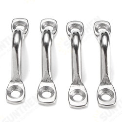 4Pcs/Set 5mm Stainless Steel Top Pad Wire Eye Straps Loop Boat Plate Staple Door Lock 4Pcs/Set 5mm Stainless Steel Top Pad Wire Eye Straps Loop Boat Plate Staple Door Lock