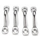 4Pcs/Set 5mm Stainless Steel Top Pad Wire Eye Straps Loop Boat Plate Staple Door Lock