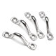 4Pcs/Set 5mm Stainless Steel Top Pad Wire Eye Straps Loop Boat Plate Staple Door Lock