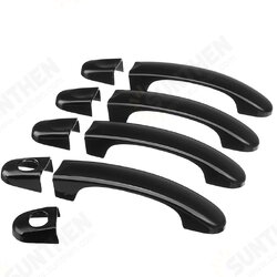 9Pcs Gloss Black ABS Door Handle Covers Set For VW Transporter T5 T6 Caddy Van 9Pcs Gloss Black ABS Door Handle Covers Set For VW Transporter T5 T6 Caddy Van
