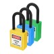 ABS Steel Lock Keyed-Alike Message Padlock Sets Plastic Security Industry Padlock