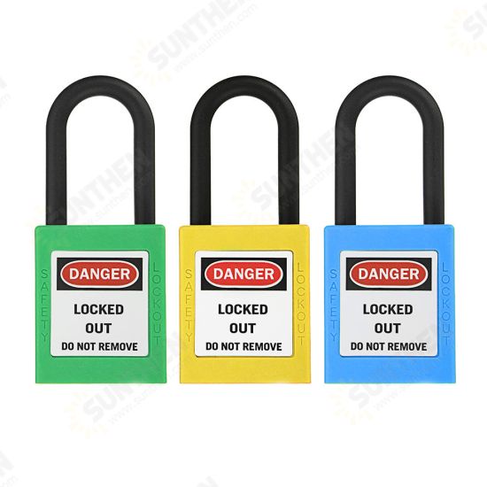 ABS Steel Lock Keyed-Alike Message Padlock Sets Plastic Security Industry Padlock