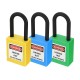 ABS Steel Lock Keyed-Alike Message Padlock Sets Plastic Security Industry Padlock