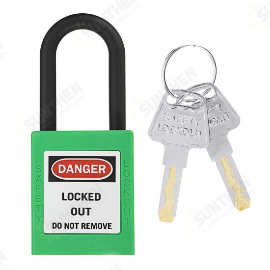 ABS Steel Lock Keyed-Alike Message Padlock Sets Plastic Security Industry Padlock