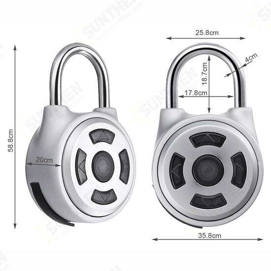 APP Intelligent Password Lock Android iOS APP Unlock Anti-Theft Security Combination Padlock Indoor