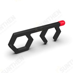 Black Contactless EDC Door Opener Handheld Keychain Press Elevator Tool Anti-Bacterial Sanitary Black Contactless EDC Door Opener Handheld Keychain Press Elevator Tool Anti-Bacterial Sanitary