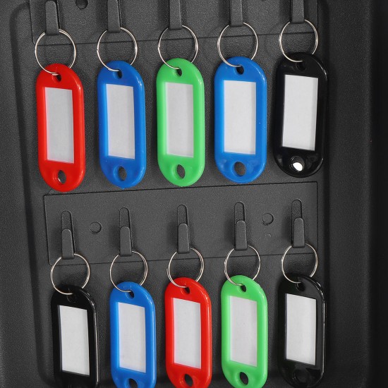 Combination Lock Metal Key Storage Cabinet Wall-Mounted Lockable Safe Box