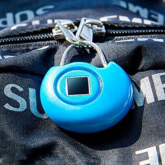 Cut-off Alarm Keyless Fingerprint Intelligent Padlock Security USB Smart Travel Lock Suitcase Cabinet 4 Colors