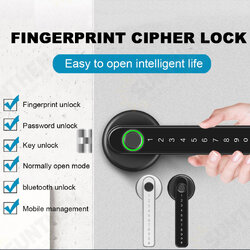 Fingerprint Door Lock Digital Password Smart Entry Bluetooth Key APP Security Fingerprint Door Lock Digital Password Smart Entry Bluetooth Key APP Security