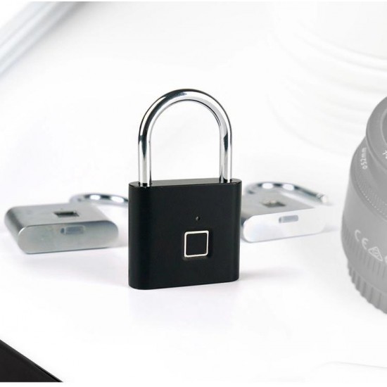 Fingerprint Lock Security Keyless Smart Padlock USB Rechargeable Digital Quick Unlock Door Lock