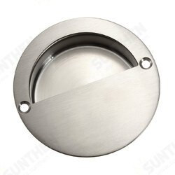 Flush Recessed Pull Door Handle SUS Stainless Steel Circular Covered Type With 2 Screws Flush Recessed Pull Door Handle SUS Stainless Steel Circular Covered Type With 2 Screws