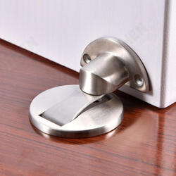 Heavy Duty Zinc Alloy Magnetic Door Stopper Hidden Floor Mount Door Catch Punching Door Holder w/ 3M Sticker Heavy Duty Zinc Alloy Magnetic Door Stopper Hidden Floor Mount Door Catch Punching Door Holder w/ 3M Sticker