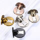 Heavy Duty Zinc Alloy Magnetic Door Stopper Hidden Floor Mount Door Catch Punching Door Holder w/ 3M Sticker