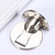 Heavy Duty Zinc Alloy Magnetic Door Stopper Hidden Floor Mount Door Catch Punching Door Holder w/ 3M Sticker