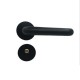 Matte Black Aluminum Door Lock Mechanical Interior Door Handle Cylinder Lock Lever Latch Home Security Mute Locker With Keys New Home Accessories