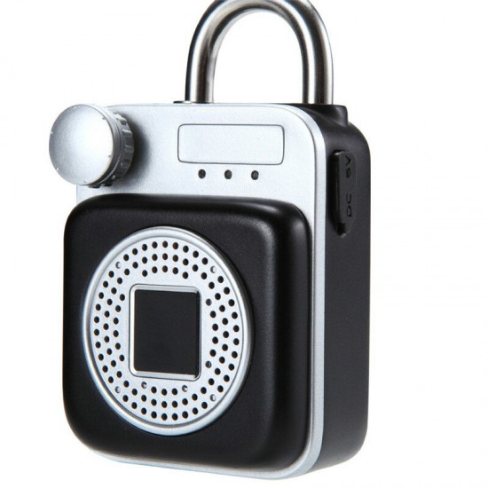 Mini Backpack Shape bluetooth Speaker Smart Lock USB Charging APP/Fingerprint Unlock Padlock