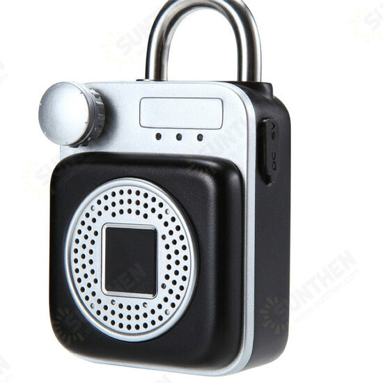 Mini Backpack Shape bluetooth Speaker Smart Lock USB Charging APP/Fingerprint Unlock Padlock