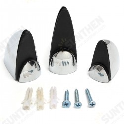 Polished Chrome Glass Shelf Support Clamp Brackets Bathroom For Shelves