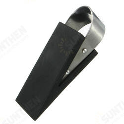 Rubber & Stainless Steel Door Stop Wedge Safety Protector Stopper Block