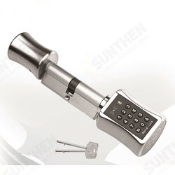 Smart Cylinder Lock European Style Electronic Door Lock APP Digital Keypad Code RFID Card Key Lock For Home Apartment Smart Cylinder Lock European Style Electronic Door Lock APP Digital Keypad Code RFID Card Key Lock For Home Apartment