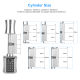 Smart Cylinder Lock European Style Electronic Door Lock APP Digital Keypad Code RFID Card Key Lock For Home Apartment