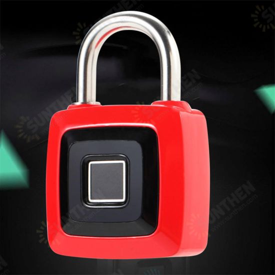 Smart Fingerprint Lock Keyless Stainless Steel USB Rechargeable Luggage Bag Padlock Phone APP Unlock