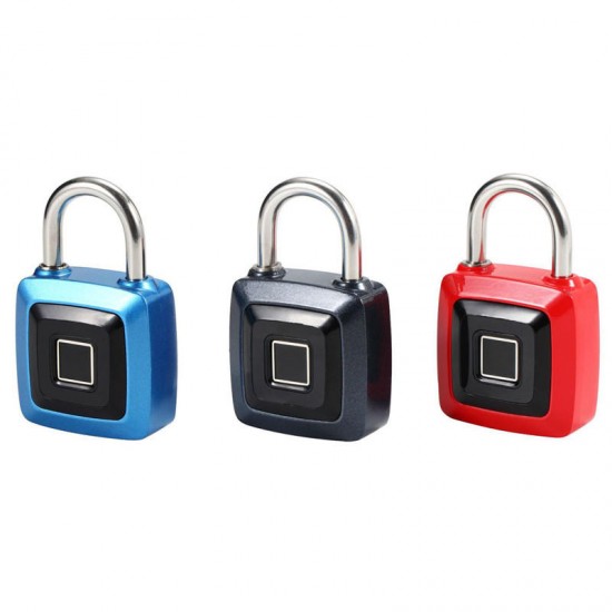 Smart Fingerprint Lock Keyless Stainless Steel USB Rechargeable Luggage Bag Padlock Phone APP Unlock