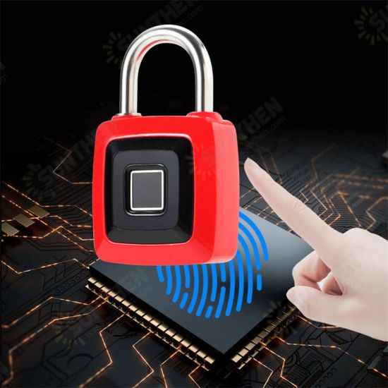 Smart Fingerprint Lock Keyless Stainless Steel USB Rechargeable Luggage Bag Padlock Phone APP Unlock