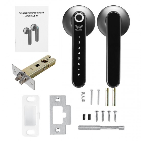 Smart Key Door Lock Fingerprint bluetooth Password Touchscreen Home Entry Safe