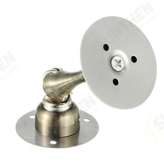 Solid Heavy Duty Stainless Steel Magnetic Door Stopper Hidden Floor Mount Door Catch Punching Door Holder w/ 3M Sticker