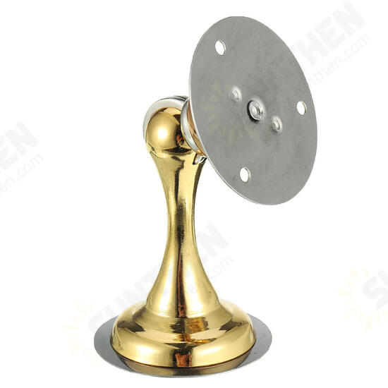 Solid Heavy Duty Stainless Steel Magnetic Door Stopper Hidden Floor Mount Door Catch Punching Door Holder w/ 3M Sticker