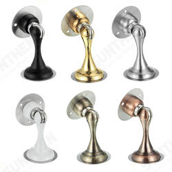 Solid Heavy Duty Stainless Steel Magnetic Door Stopper Hidden Floor Mount Door Catch Punching Door Holder w/ 3M Sticker Solid Heavy Duty Stainless Steel Magnetic Door Stopper Hidden Floor Mount Door Catch Punching Door Holder w/ 3M Sticker
