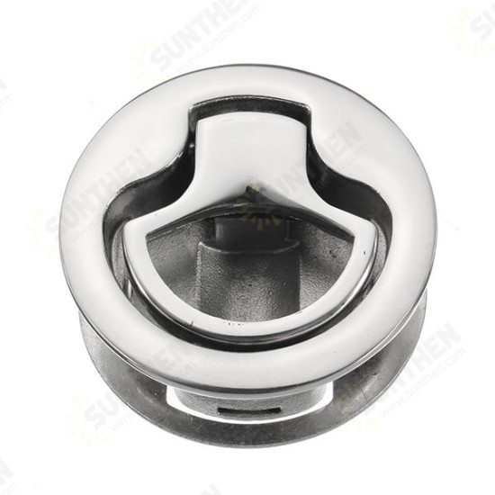 Stainless Steel 2 Inch Flush Pull Latch Push To Close Lift Handle Marine Boat Hatch