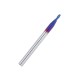 0.5-2mm 2 Flutes Blue Coated Spiral Ball Nose End Mill Tungsten Steel CNC Carbide Milling Cutter