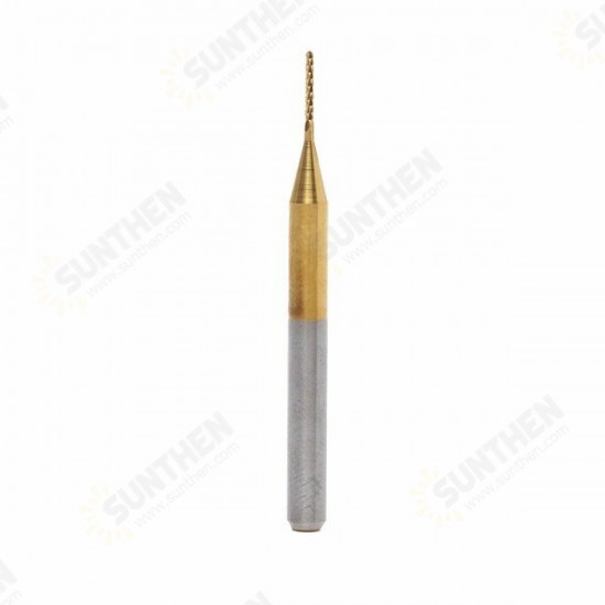 0.6mm Tungsten Steel Titanium Coat Carbide End Mill CNC PCB Rotary Burr Milling Cutter