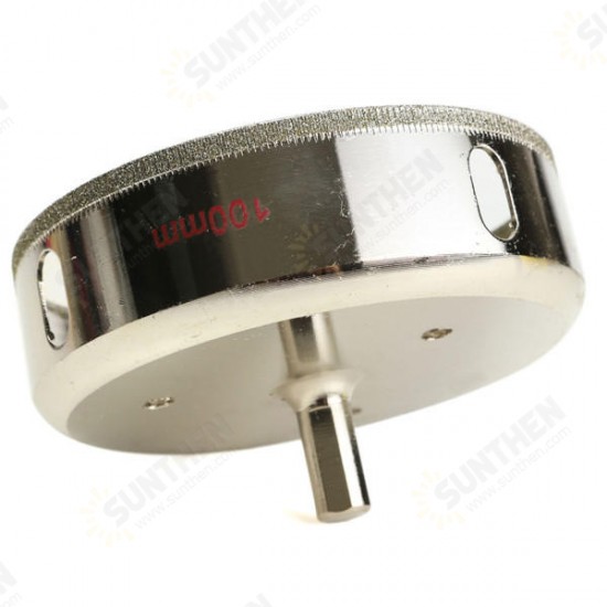 100mm Diamond Coated Core Drill Bit Tile Marble Glass Ceramic Hole Saw Cutter 100mm Diamond Coated Core Drill Bit Tile Marble Glass Ceramic Hole Saw Cutter