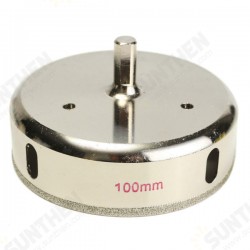 100mm Diamond Coated Core Drill Bit Tile Marble Glass Ceramic Hole Saw Cutter