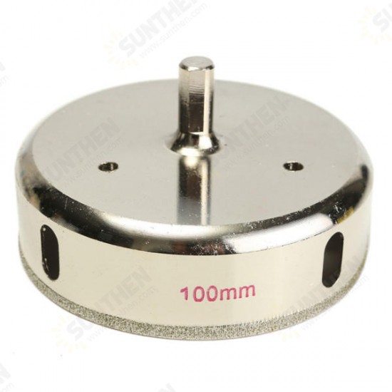100mm Diamond Coated Core Drill Bit Tile Marble Glass Ceramic Hole Saw Cutter 100mm Diamond Coated Core Drill Bit Tile Marble Glass Ceramic Hole Saw Cutter