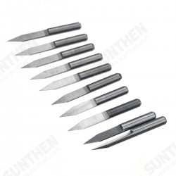 10PCS 0.1mm 30 Degree Engraving Bit V-shape Carbide PCB Board CNC Router Tool