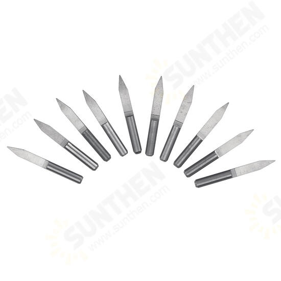 10PCS 0.1mm 30 Degree Engraving Bit V-shape Carbide PCB Board CNC Router Tool 10PCS 0.1mm 30 Degree Engraving Bit V-shape Carbide PCB Board CNC Router Tool