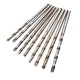 10Pcs 0.3-3mm Micro HSS Twist Drilling Bits Straight Shank Electrical Drill Tool