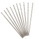 10Pcs 0.3-3mm Micro HSS Twist Drilling Bits Straight Shank Electrical Drill Tool