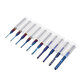 10Pcs 0.8-3mm Blue Nano Coating Engraving Milling Cutter Carbide End Mill CNC Router Bits 1/8 Inch Shank